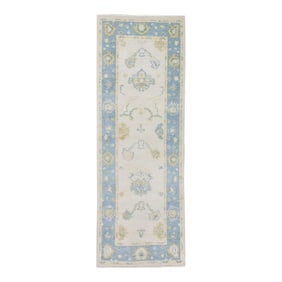 Modern Turkish Oushak Rug 2'5" x 6'4"