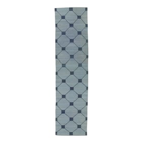 Handmade Modern Kilim Rug 3' X 12'6"