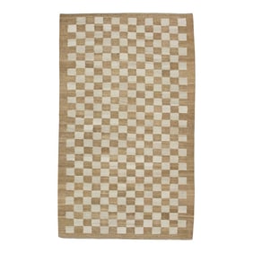 Handmade Modern Kilim Rug 2'10" X 4'8"