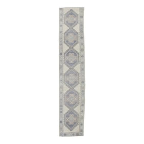 Modern Turkish Oushak Rug 3'1" x 16'8"