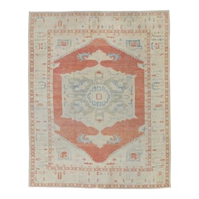 Traditional Turkish Oushak Rug 11'6" X 14'8"