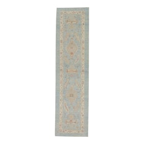 Modern Turkish Oushak Rug 3' x 11'8"