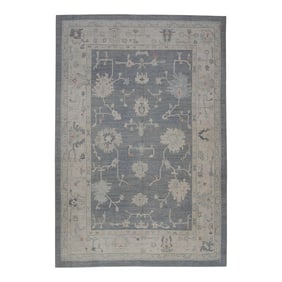 Modern Turkish Oushak Rug 9'2" x 13'