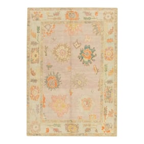 Modern Turkish Oushak Rug 5' x 7'