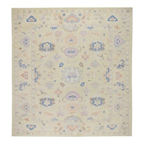 Modern Turkish Oushak Rug 12'2" x 13'4"