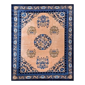 Late 20th Century Chinese Art Deco Rug
