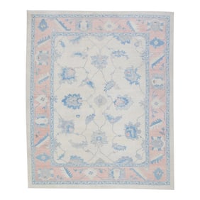 Modern Turkish Oushak Rug 10'1" x 12'11"