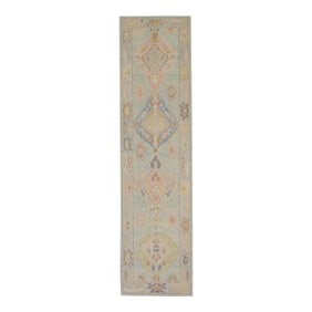 Modern Turkish Oushak Rug 2'10" x 10'10"