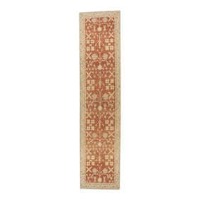 Modern Turkish Oushak Rug 3'1" x 13'8"