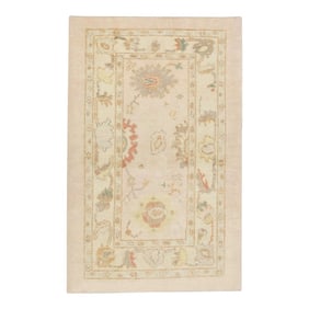 Modern Turkish Oushak Rug 3'6" x 4'11"