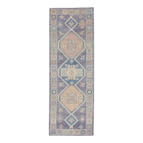 Modern Turkish Oushak Rug 3' x 8'7"