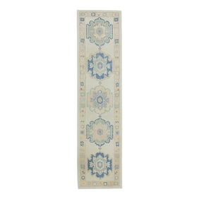 Modern Turkish Oushak Rug 3' x 11'9"
