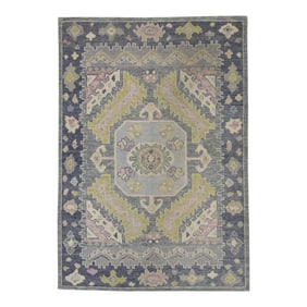 Early 21st Century Modern Turkish Oushak Runner 5'1" X 7'6"