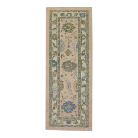 Modern Turkish Oushak Rug 2'11"x 8'2"
