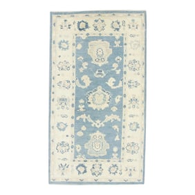 Modern Turkish Oushak Rug 2'10" x 5'4"