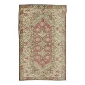 Vintage Turkish Rug 4' x 6'5"