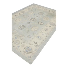 Modern Turkish Oushak Rug 6'1" x 8'10"