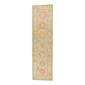 Modern Turkish Oushak Rug 3'2" x 11'8"