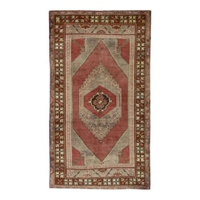 Vintage Turkish Rug 4'3" x 7'3"