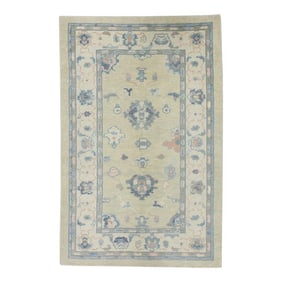 Modern Turkish Oushak Rug 3'11" x 5'11"