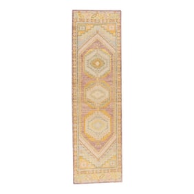 Modern Turkish Oushak Rug 3'1" x 10'8"