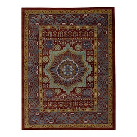 Modern Turkish Fine Woven Oushak Rug 8'3" x 9'11"