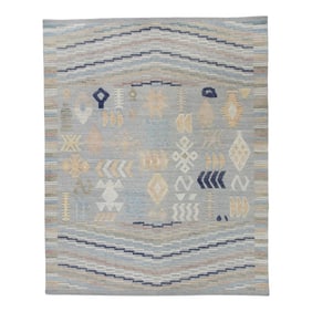 Handmade Modern Kilim Rug 8'10" X 10'8"