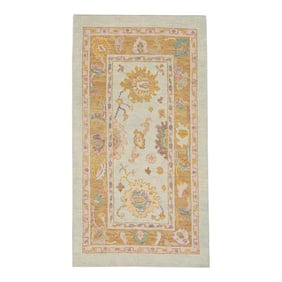 Modern Turkish Oushak Rug 2'10" x 5'2"