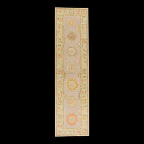 Modern Turkish Oushak Rug 3'1" x 11'5"