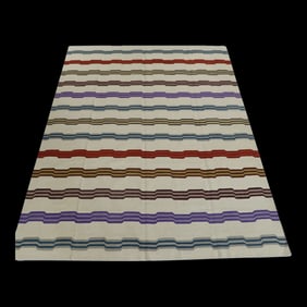Early 21st Century Handmade Modern Kilim Rug 8'6 X 10'8