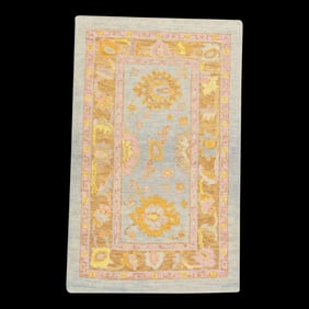Modern Turkish Oushak Rug 2'11" x 4'8"