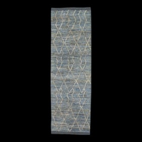 Modern Handmade Tulu Rug 2'9" x 8'7"
