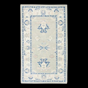 Modern Turkish Oushak Rug 3' x 4'11"