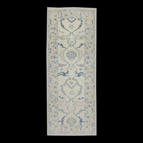 Modern Turkish Oushak Rug 3'1" x 7'4"