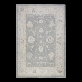 Modern Turkish Oushak Rug 9' x 12'10"