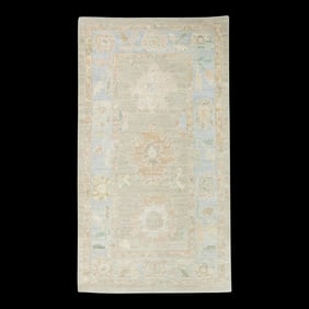 Modern Turkish Oushak Rug 3' x 5'5"