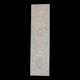 Modern Turkish Oushak Rug 2'10" x 10'6"