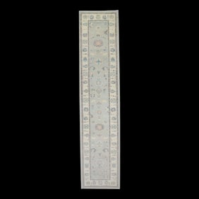 Modern Turkish Oushak Rug 3'1" x 13'9"