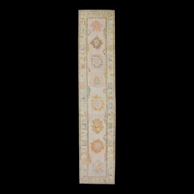 Modern Turkish Oushak Rug 2'9" x 13'3"