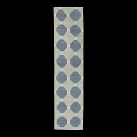Early 21st Century Handmade Modern Kilim Runner 2'10" X 12'2"