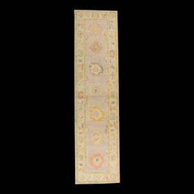Modern Turkish Oushak Rug 3' x 11'8"