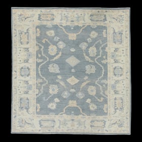 Modern Turkish Oushak Rug 5'7" x 5'11"