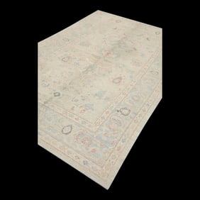 Modern Turkish Oushak Rug 5'11" x 9'1"