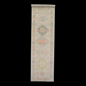 Modern Turkish Oushak Rug 5'2" x 23'