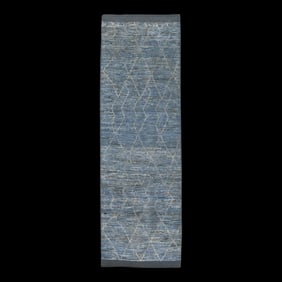 Modern Handmade Tulu Rug 2'9" x 8'7"