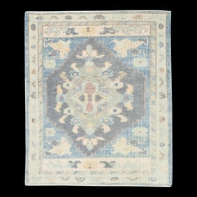 Modern Turkish Oushak Rug 2'4" x 2'9"
