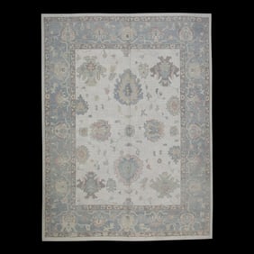 Modern Turkish Oushak Rug 8'5" x 10'7"