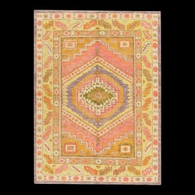 Modern Turkish Oushak Rug 5' x 6'9"