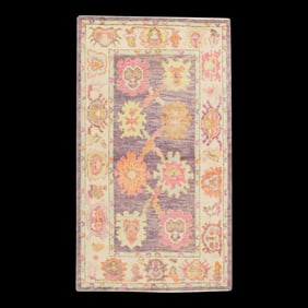 Modern Turkish Oushak Rug 2'11" x 5'2"