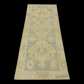 Modern Turkish Oushak Rug 2'9" x 8'3"